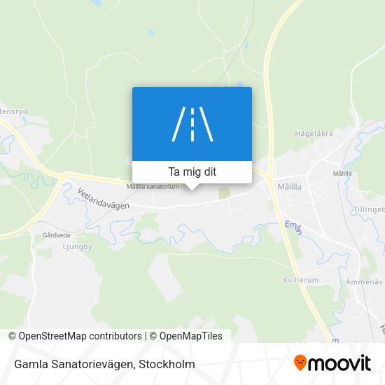 Gamla Sanatorievägen karta