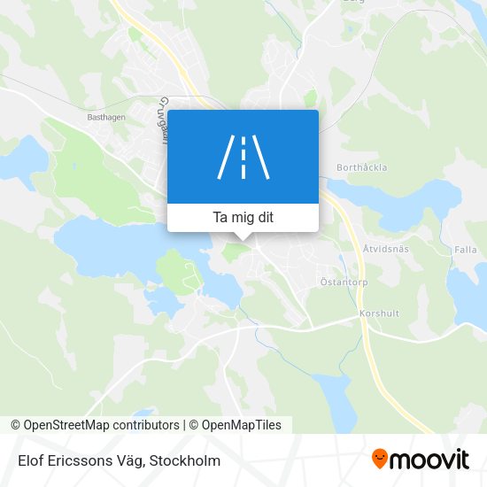 Elof Ericssons Väg karta