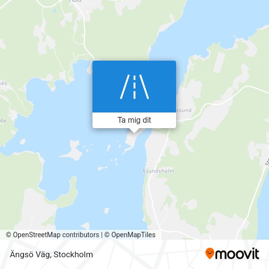 Ängsö Väg karta