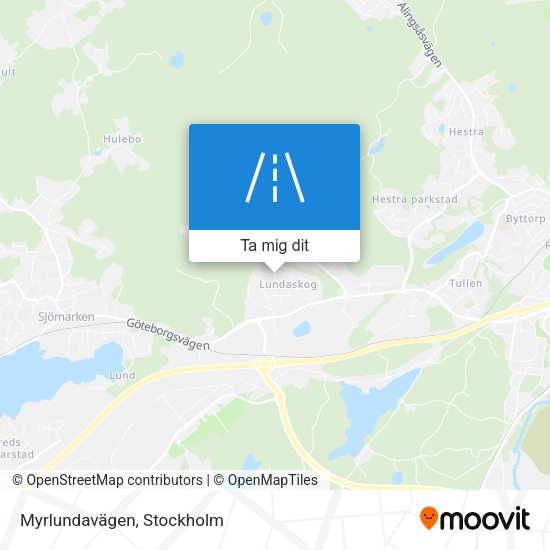 Myrlundavägen karta