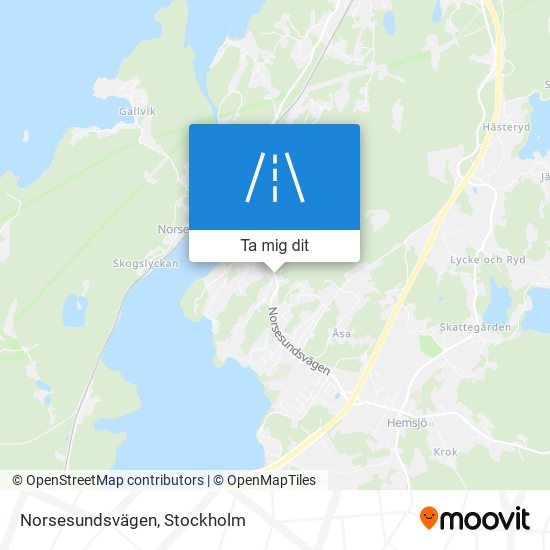 Norsesundsvägen karta