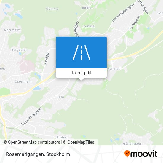 Rosemarigången karta