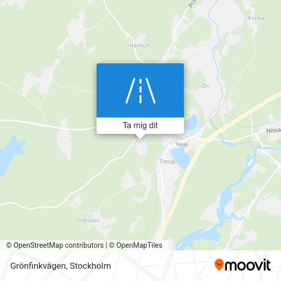 Grönfinkvägen karta