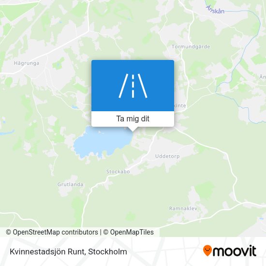 Kvinnestadsjön Runt karta