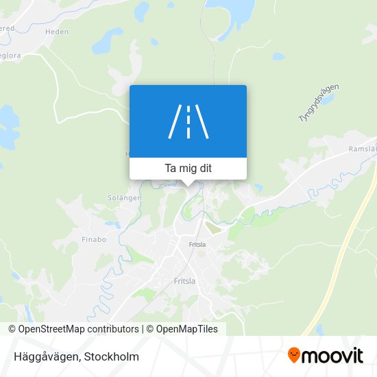 Häggåvägen karta