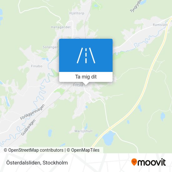 Österdalsliden karta