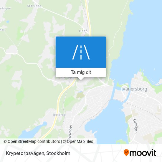 Krypetorpsvägen karta