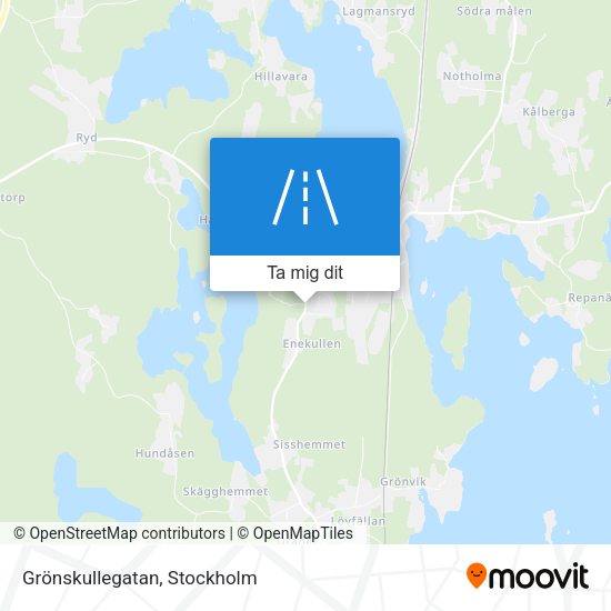 Grönskullegatan karta