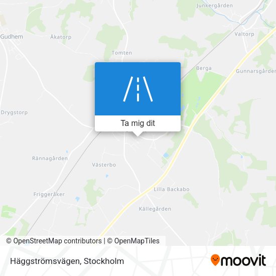 Häggströmsvägen karta