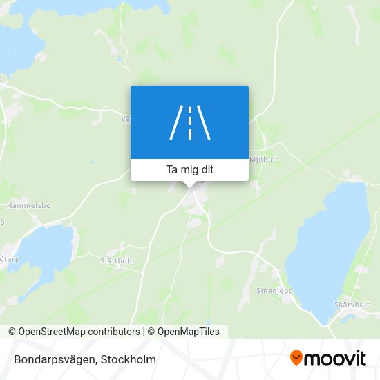 Bondarpsvägen karta