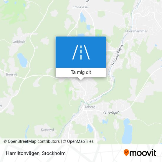 Hamiltonvägen karta