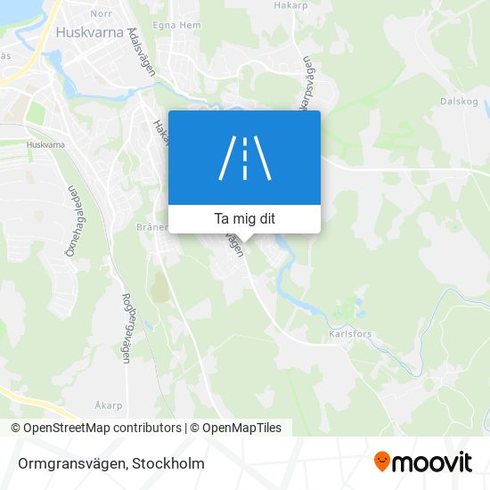 Ormgransvägen karta