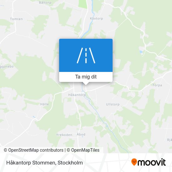 Håkantorp Stommen karta