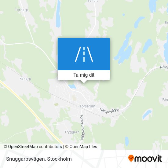 Snuggarpsvägen karta