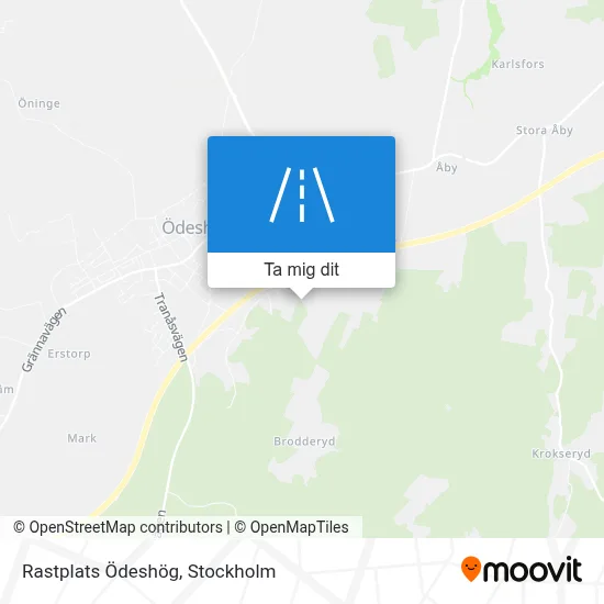 Rastplats Ödeshög karta