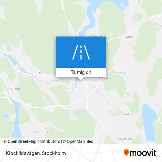 Klocklidsvägen karta