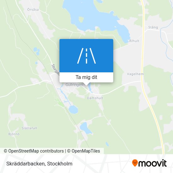 Skräddarbacken karta