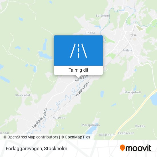 Förläggarevägen karta