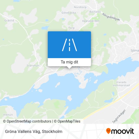Gröna Vallens Väg karta
