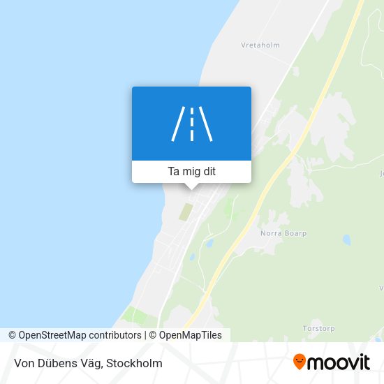 Von Dübens Väg karta
