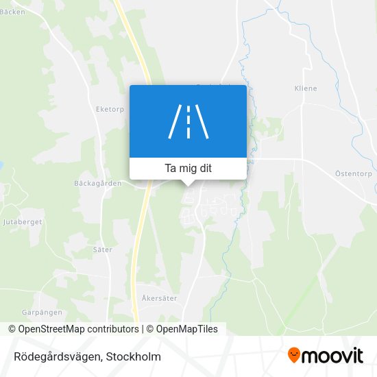 Rödegårdsvägen karta