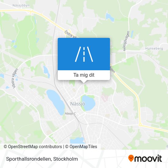 Sporthallsrondellen karta