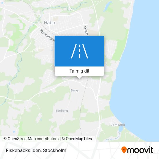 Fiskebäcksliden karta