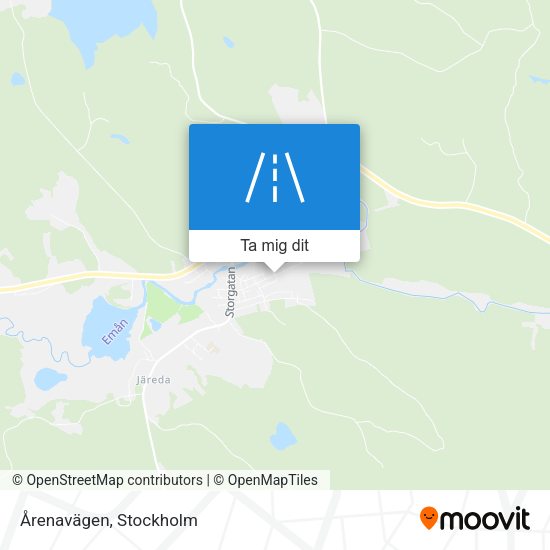 Årenavägen karta