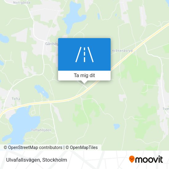 Ulvafallsvägen karta