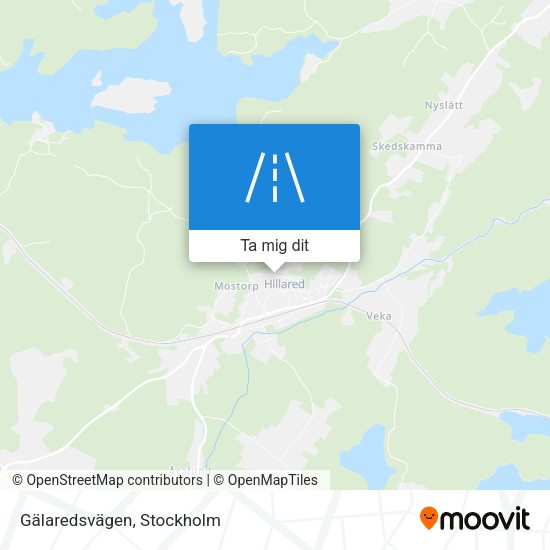 Gälaredsvägen karta
