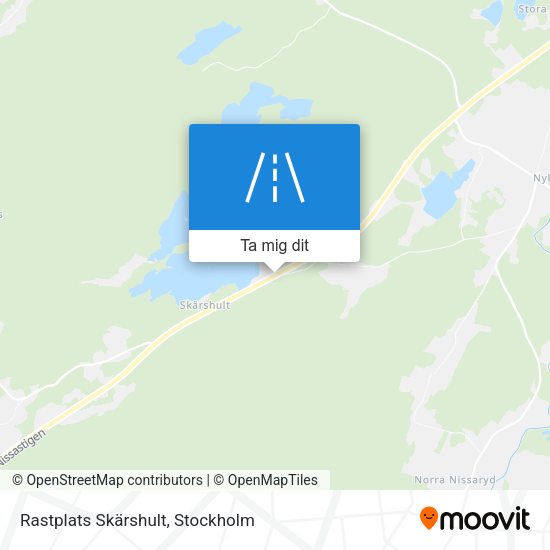 Rastplats Skärshult karta