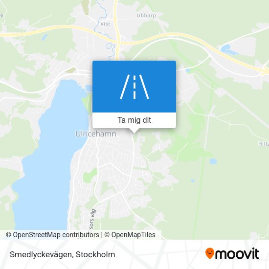 Smedlyckevägen karta