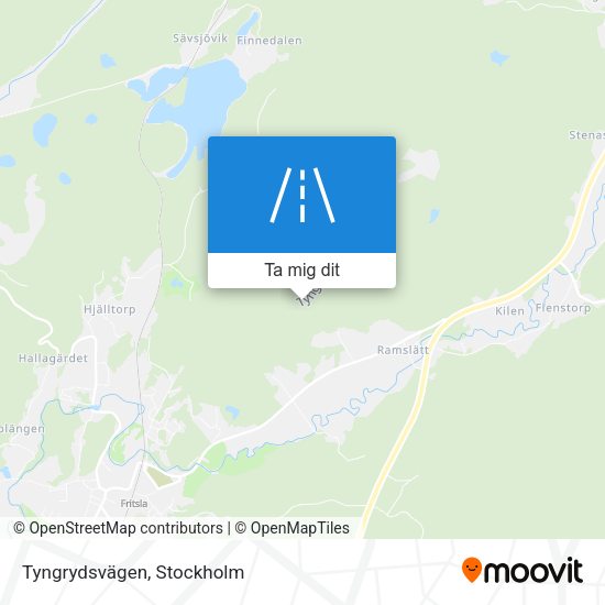 Tyngrydsvägen karta
