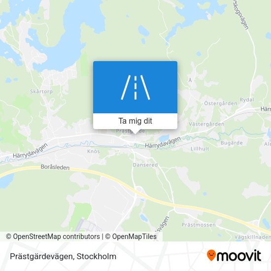 Prästgärdevägen karta