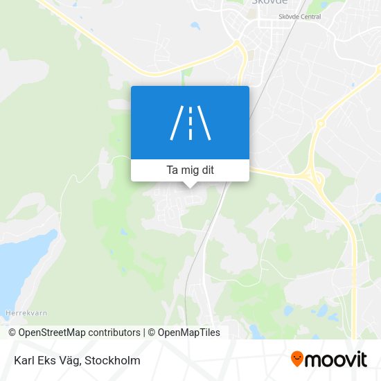 Karl Eks Väg karta
