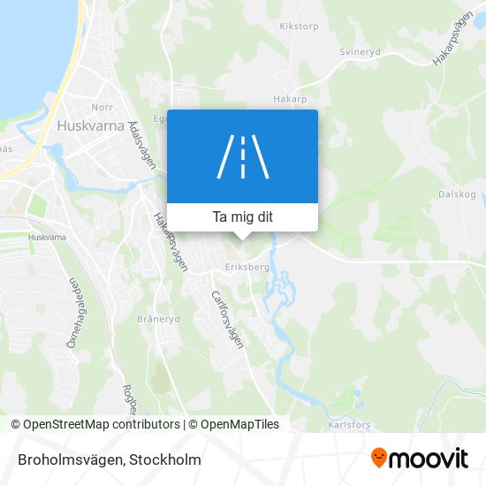 Broholmsvägen karta