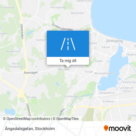 Ängsdalsgatan karta