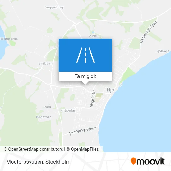 Modtorpsvägen karta