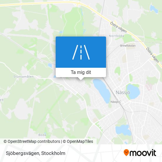 Sjöbergsvägen karta