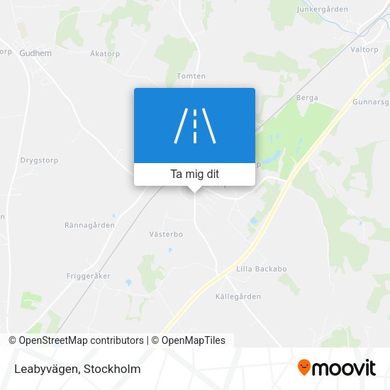 Leabyvägen karta
