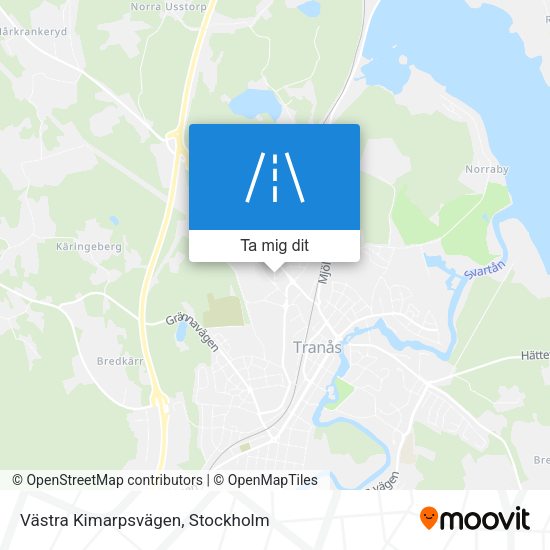 Västra Kimarpsvägen karta