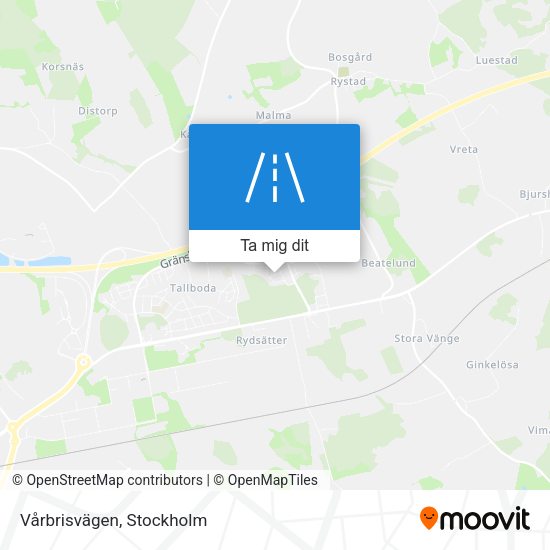 Vårbrisvägen karta