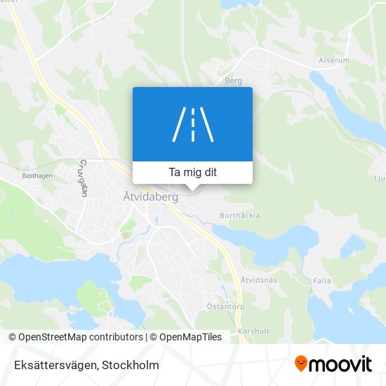 Eksättersvägen karta