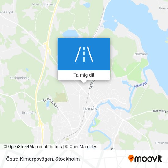 Östra Kimarpsvägen karta
