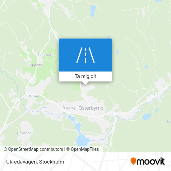 Ukredavägen karta