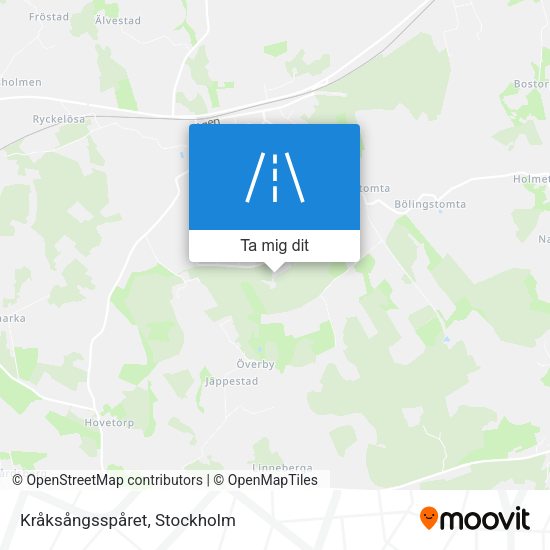 Kråksångsspåret karta
