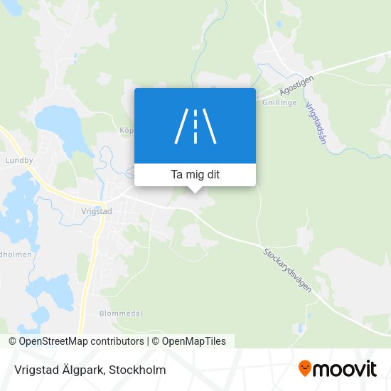 Vrigstad Älgpark karta