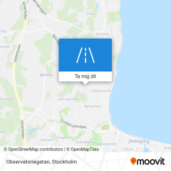 Observatoriegatan karta