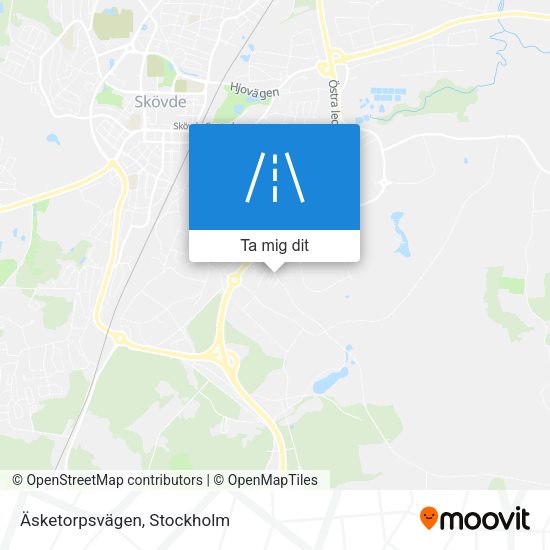 Äsketorpsvägen karta