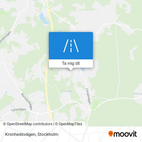 Kronhedsvägen karta